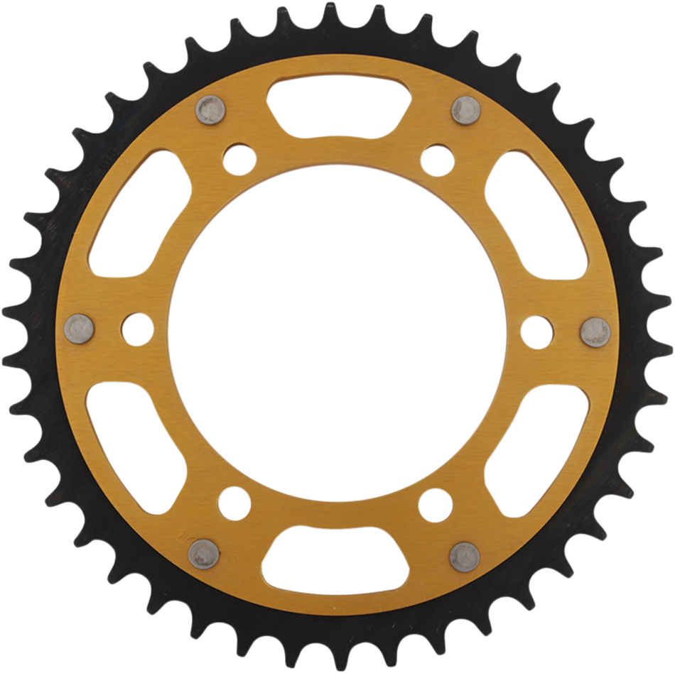 SUPERSPROX Stealth Rear Sprocket - 42 Tooth - Gold - Kawasaki/Yamaha/Suzuki RST-486-42-GLD