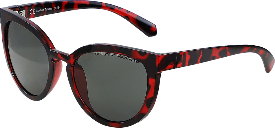 Gafas de sol BOBSTER Sail - Carey rojo brillante - Polarizadas ahumadas BSAL001P 