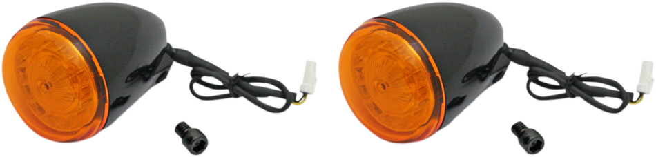 CUSTOM DYNAMICS ProBEAM® Turn Signals - Black/Amber PB-IND-RTS-A-B