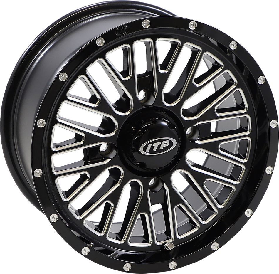 ITP Wheel - Momentum - Front/Rear - Black/Milled - 14x7 - 4/137 - 5+2 (+30 mm) 1422735731B