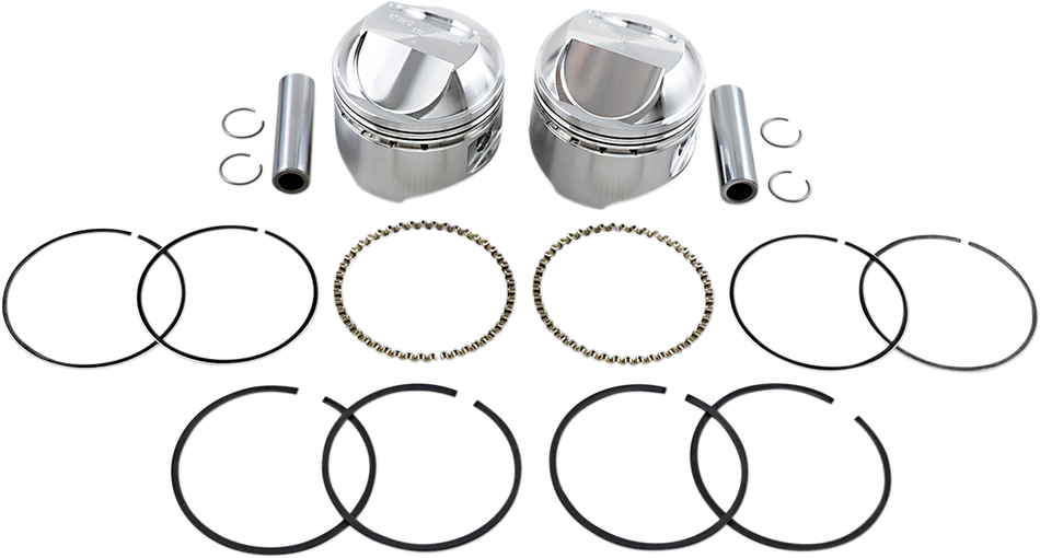 WISECO Piston Kit - .020 - High Compression - 1978-1984 - Big Twin High-Performance K1625