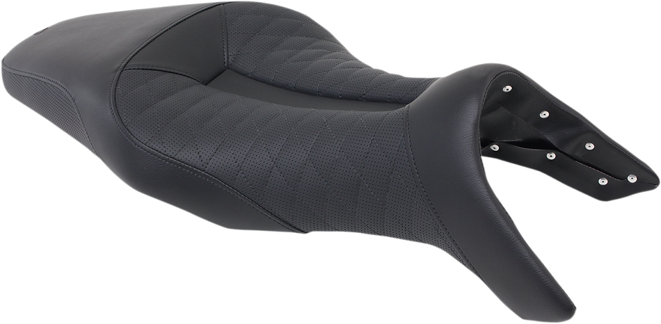 SADDLEMEN Track Seat - Lattice Stitch - Black - FZ09 '14-'19 0810-Y137