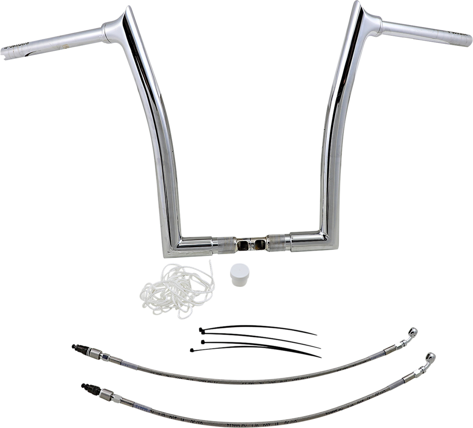 FAT BAGGERS INC. Handlebar Kit - Pointed Top - 16" - Chrome 809316