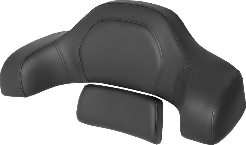 SADDLEMEN RoadSofa Tour-Pak Pad - Black w/ Black Stitching - Indian '14-'22 I14-07-TPACK-RS