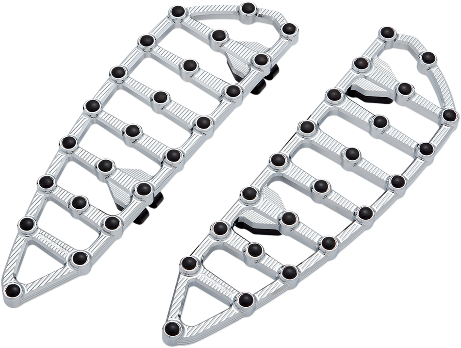 ARLEN NESS MX Driver Floorboards - Chrome 06-890