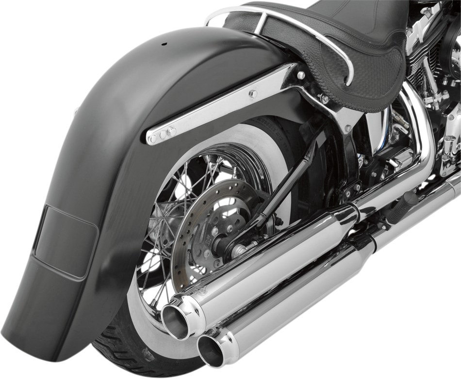 KLOCK WERKS Benchmark 4" Stretched Rear Fender - Frenched - Steel - For Custom Application KWF-02-0400