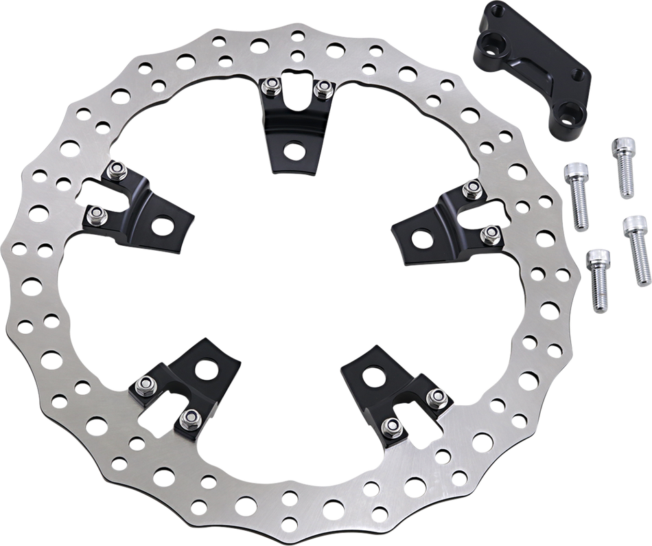 ARLEN NESS Jagged Left Brake Rotor - Touring - 14" 02-950