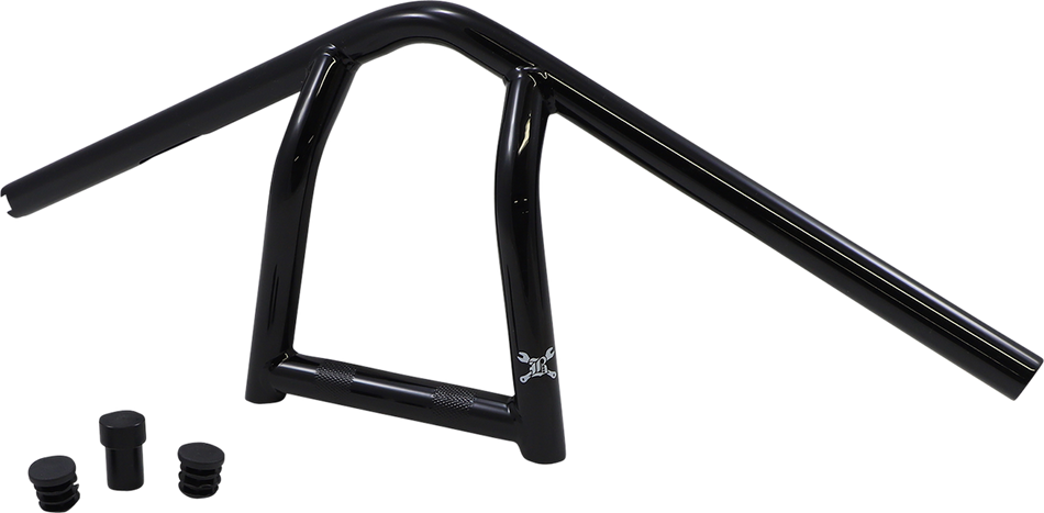 BURLY BRAND Handlebar - Jim - 9" - Black B12-6040B