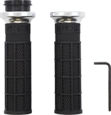 ODI Grips - Hart Luck - TBW - Black/Silver V31HTW-BB-S