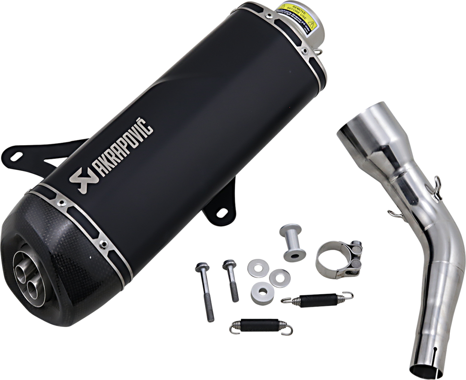 AKRAPOVIC Muffler - Black - Stainless Steel Vespa GTS/GTV S-VE3SO9-HRSSBL 1811-3941