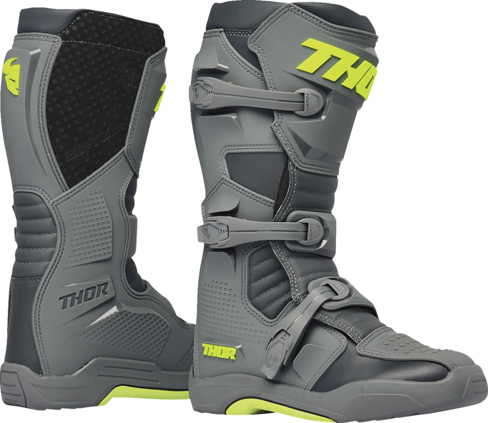 THOR Blitz XR Boots - Gray/Charcoal - Size 10 3410-3094