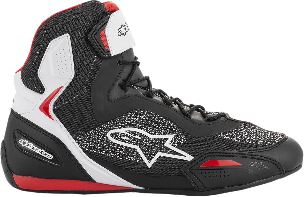 ALPINESTARS Faster-3 Rideknit® Shoes - Black/White/Red - US 12 2510319123-12