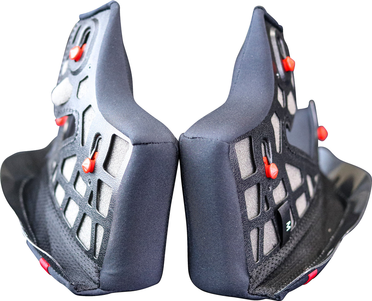 SCORPION EXO Exo-R1 Air Cheek Pads Lg Thinner (-5mm) R1-650-15