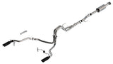 Borla F-150 2021 5.0L 4dr CC SB EC STB Lariat/KR/Platinm/LTD 3/2.25 SRE Cat-Back ATAK Black CHR Tips 140867BC