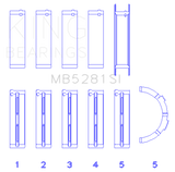 King Ford 281CI 4.6L V8 (Size STD) Main Bearing Set GMB5281SI