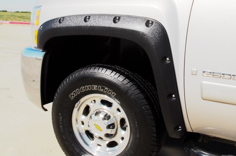 Lund 07-13 Chevy Silverado 1500 RX-Rivet Textured Elite Series Fender Flares - Black (4 Pc.) RX106T