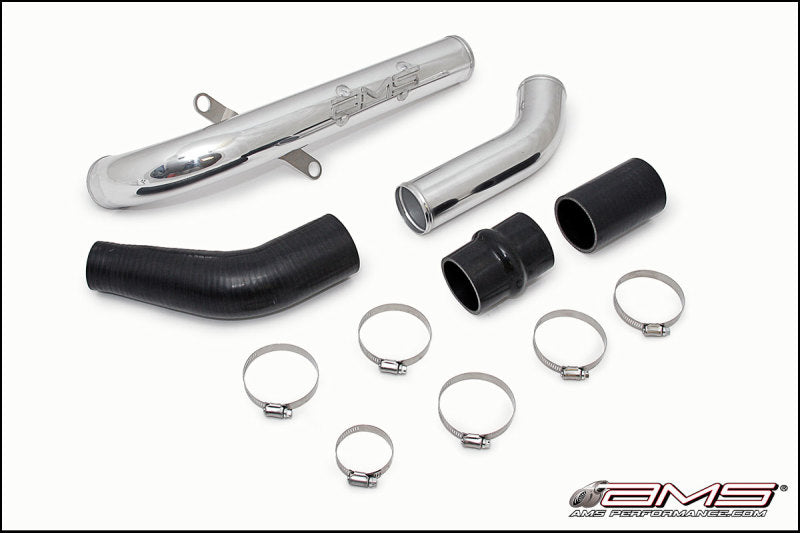 AMS Performance 08-15 Mitsubishi EVO X Oberes I/C-Rohr – Schwarz pulverbeschichtet AMS.04.09.0002-2