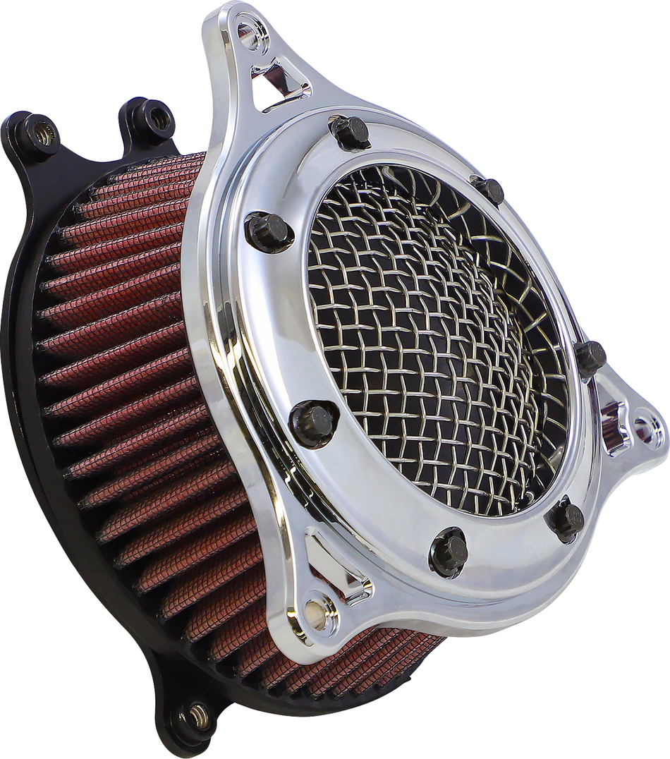 COBRA RPT Air Cleaner - XL - Black/Chrome 606-0103-05BCSB