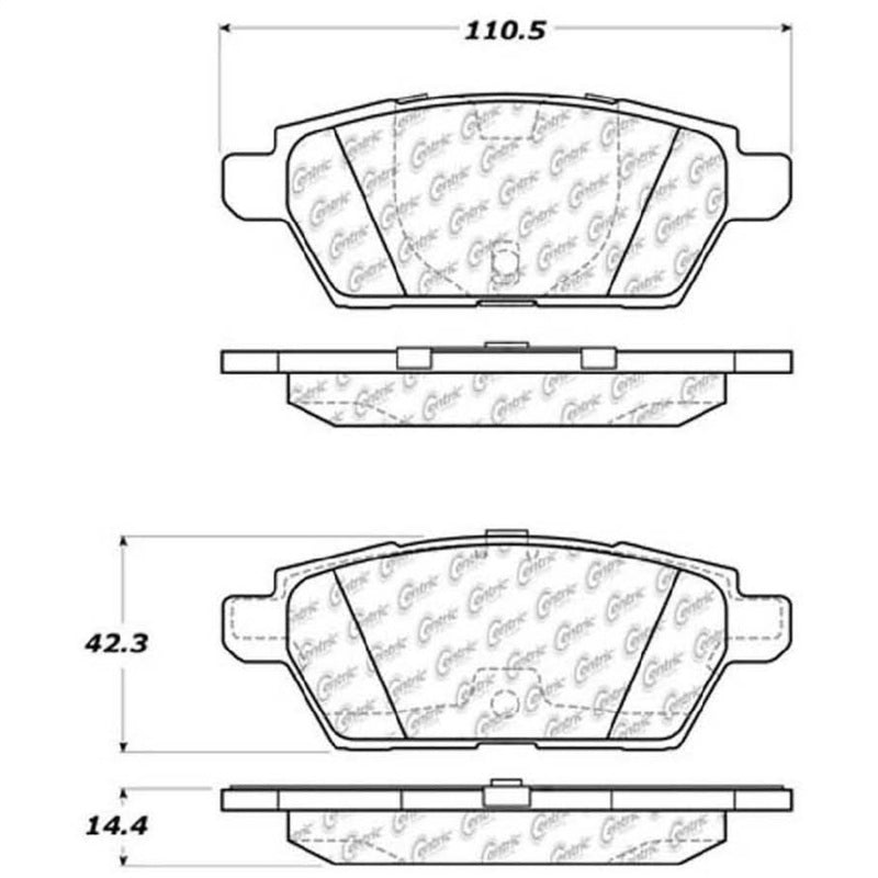 StopTech Street Touring 06-07 Mazdaspeed 6 Rear Brake Pads 308.1161