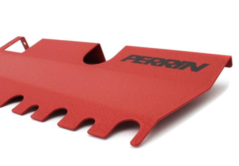Perrin 15-21 WRX/STI Radiator Shroud (With OEM Intake Scoop) - Red PSP-ENG-512-4RD