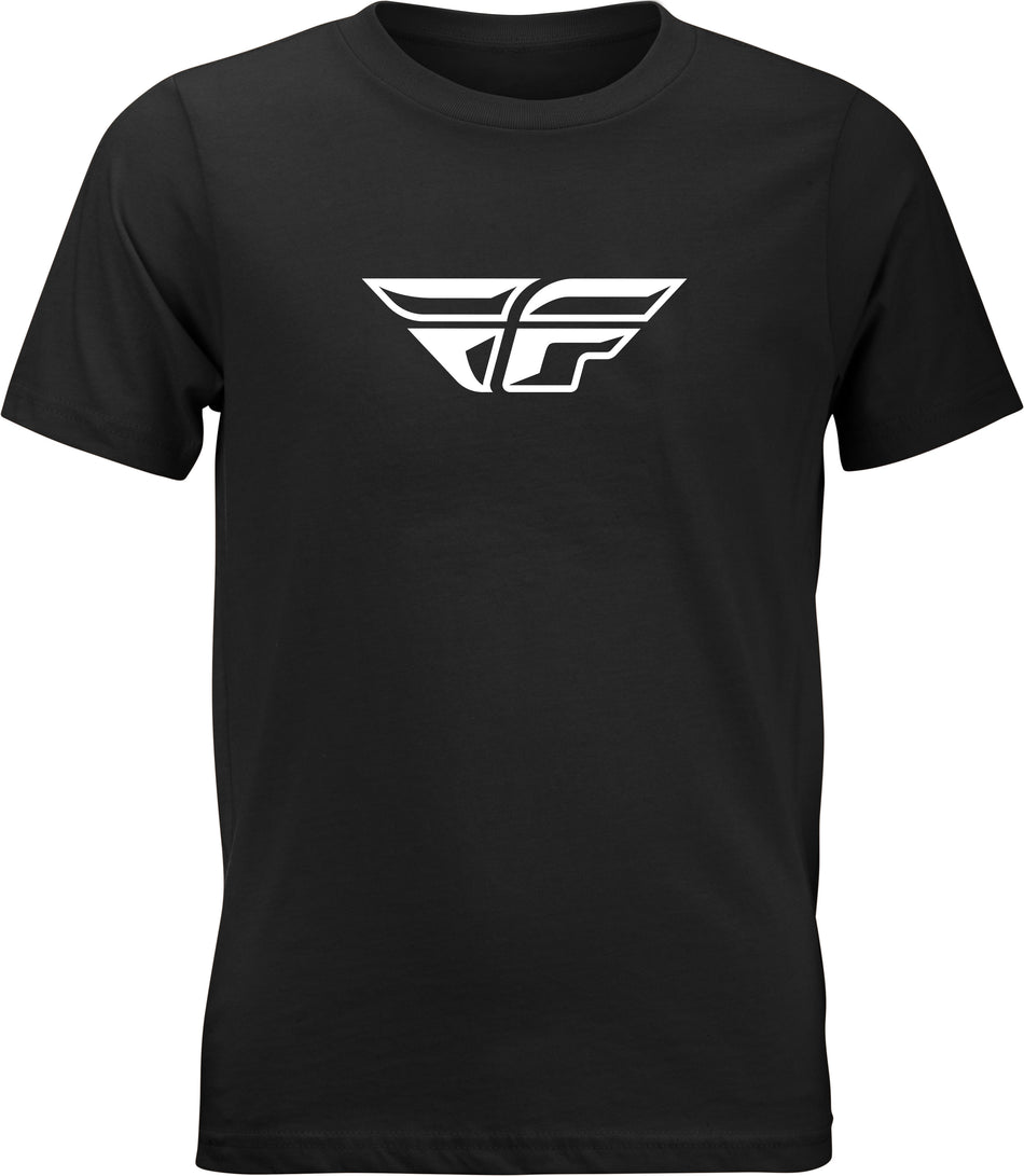 FLY RACING Youth Fly F-Wing Tee Black Ym 352-0667YM