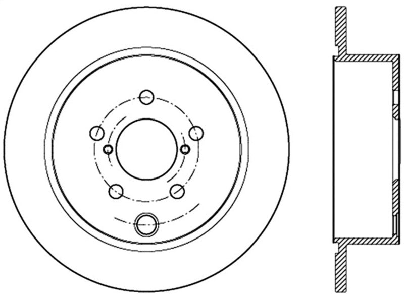 StopTech Slotted Sport Brake Rotor 126.47035SR