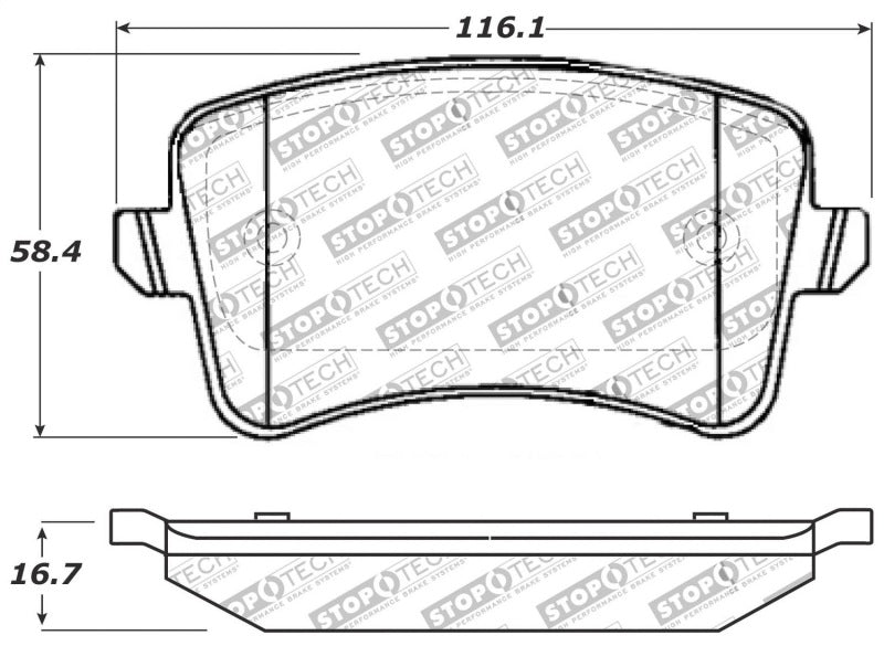 StopTech Performance Brake Pads 309.1386