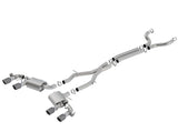 Borla 17-18 Chevrolet Camaro ZL1 6.2L V8 Atak Catback Exhaust w/ Dual Mode Valves CF Black Anod 140727CFBA