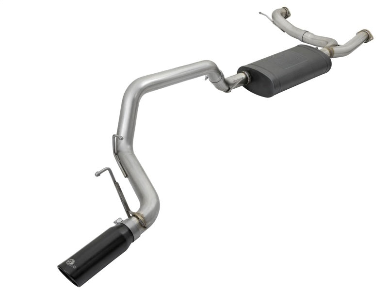 aFe MACHForce XP 3in 304 SS Cat-Back Exhausts w/ Black Tips 10-17 Nissan Patrol (Y62) V8-5.6L 49-36114-B