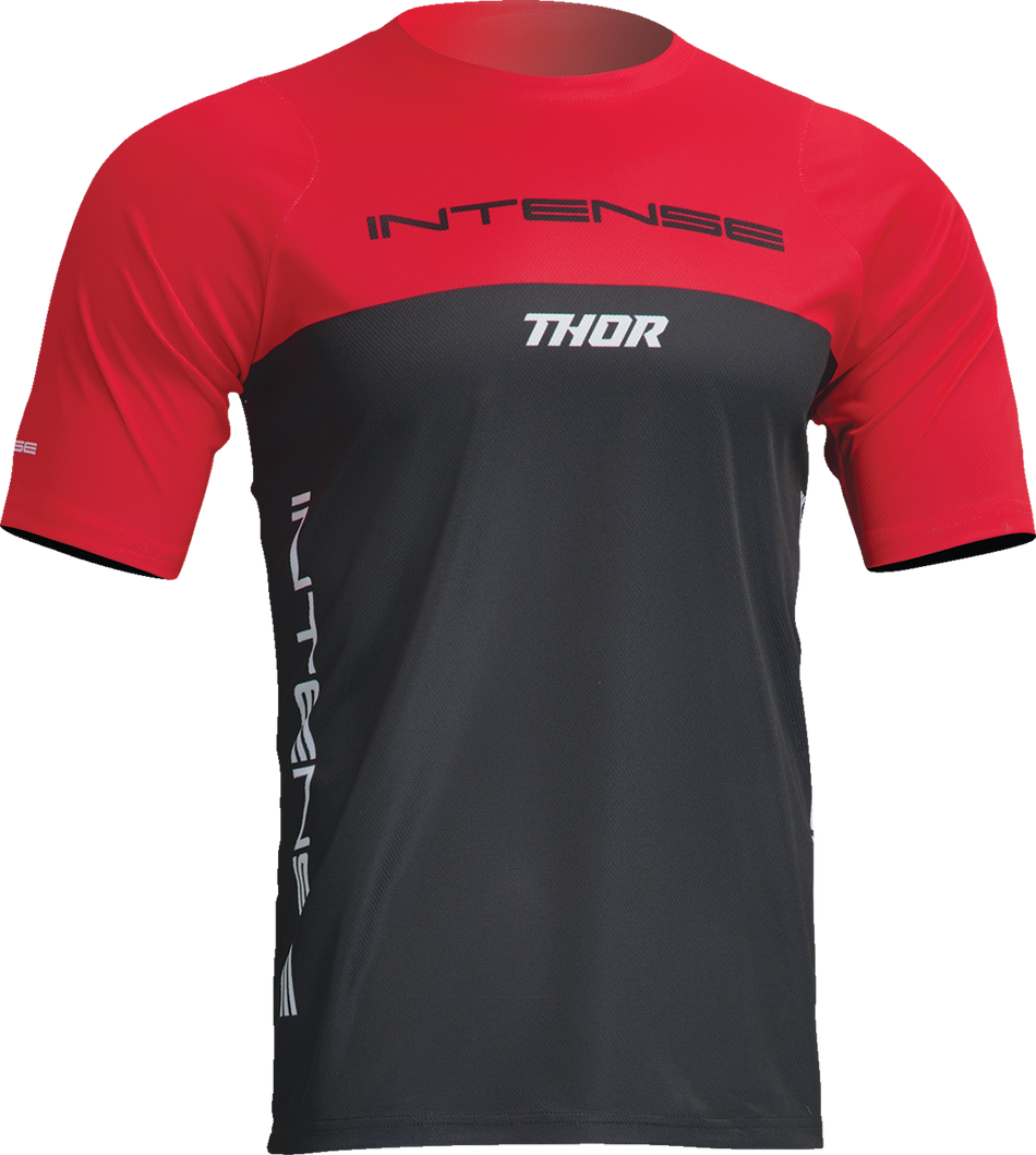 THOR Intense Assist Censis Jersey - Short-Sleeve - Red/Black - XS 5020-0204