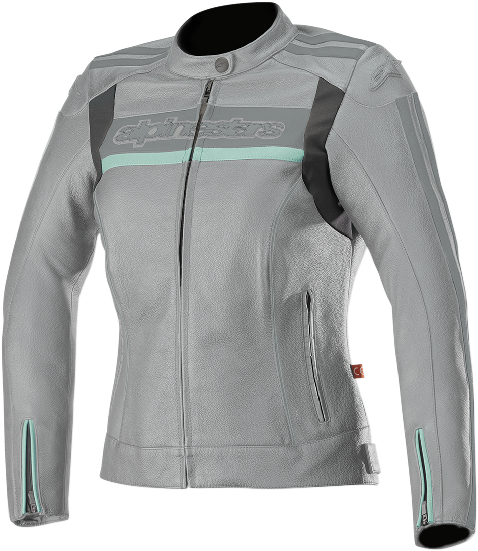 ALPINESTARS Stella Dyno v2 Jacket - Gray/Aqua - US 2 / EU 38 3112518-904-38