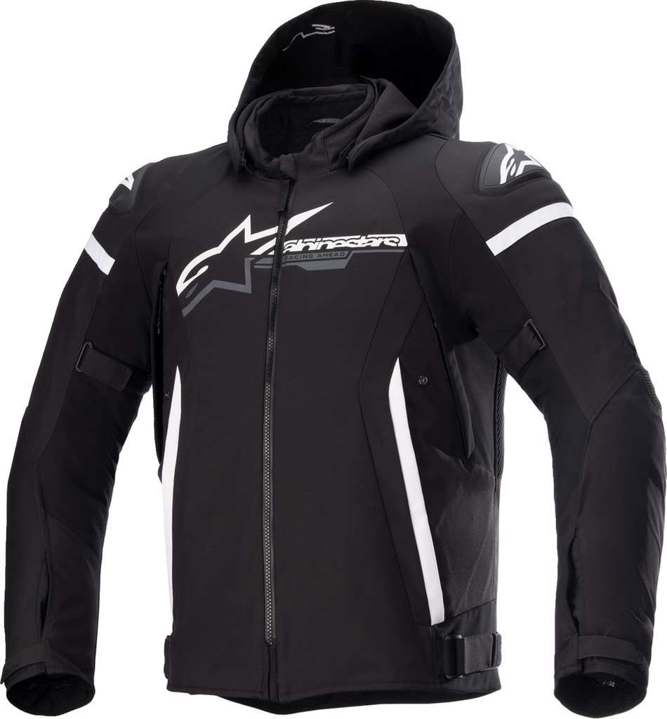 ALPINESTARS Zaca Waterproof Jacket - Black/White - Small 3206423-12-S