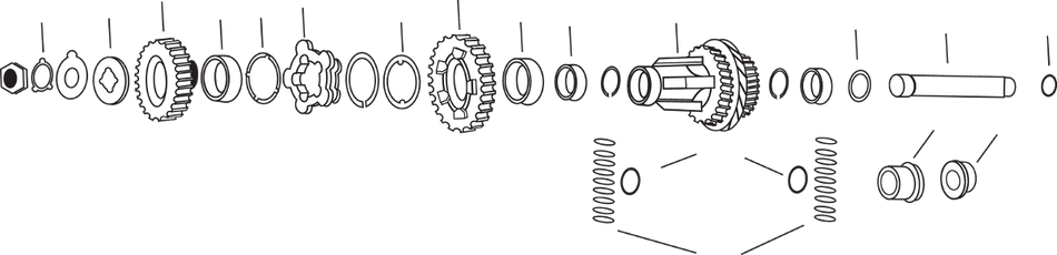 EASTERN MOTORCYCLE PARTS Unterlegscheiben A-35812-36 