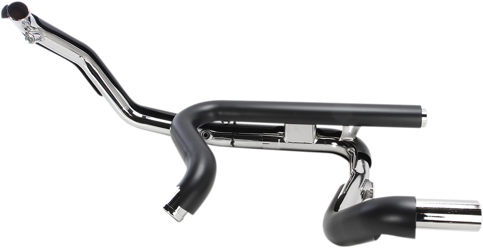 COBRA Powerport Dual Headpipes with Dual Bungs - Black 6253DBRB1