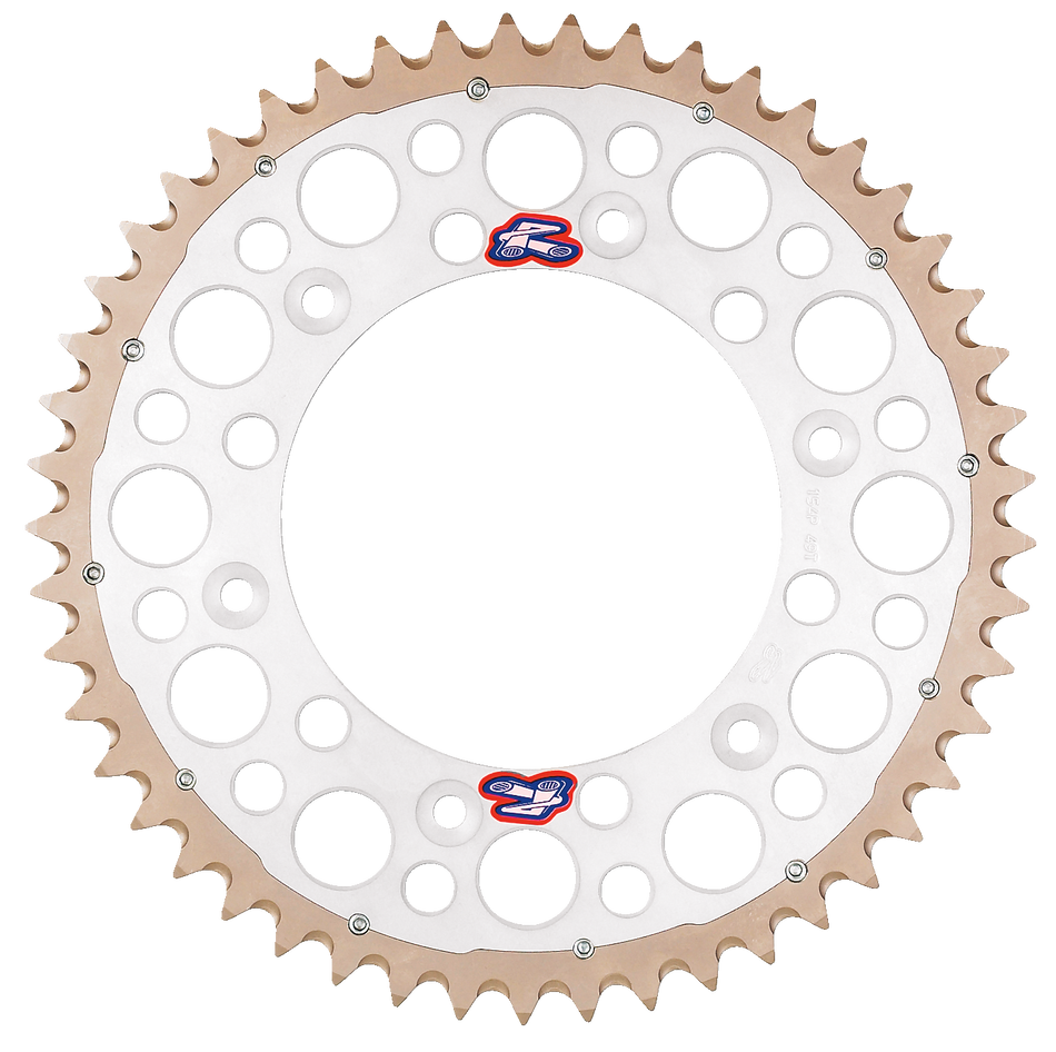 RENTHAL Twinring™ Rear Sprocket - 49 Tooth - Silver 2240-520-49GPSI