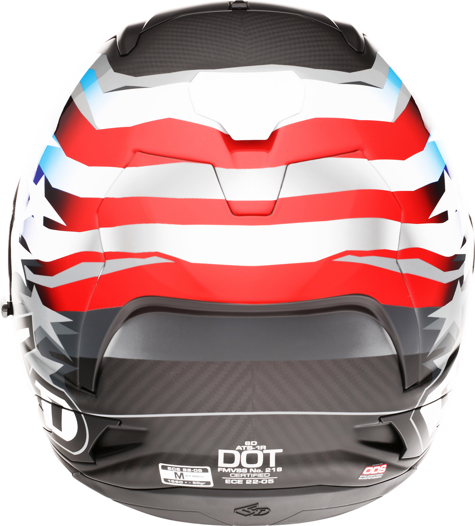 Casco 6D ATS-1R - Patriot - Rojo/Blanco/Azul - Mediano 30-0696 