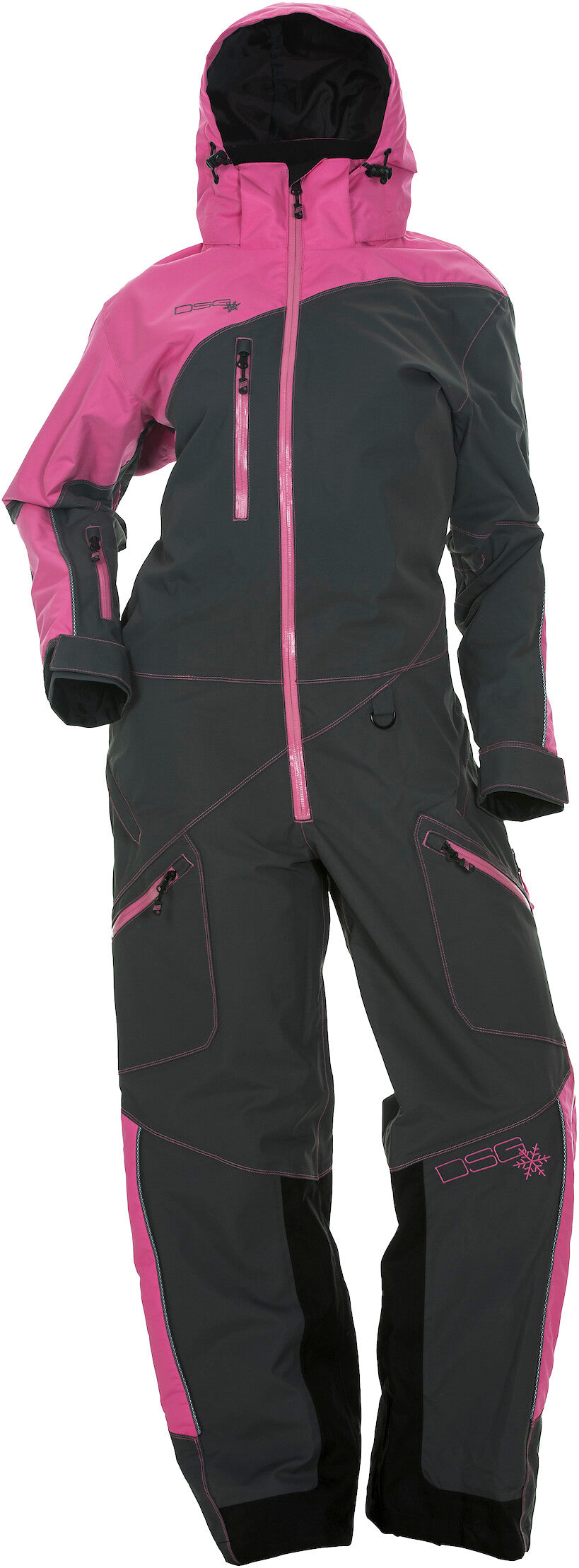 DSG Monosuit W/Drop Seat Pink/Grey Xl 99336
