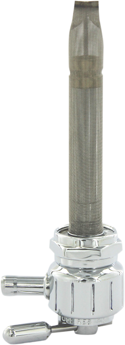 PINGEL Round Fuel Valve - Grooved Chrome - 22mm 1311-CG