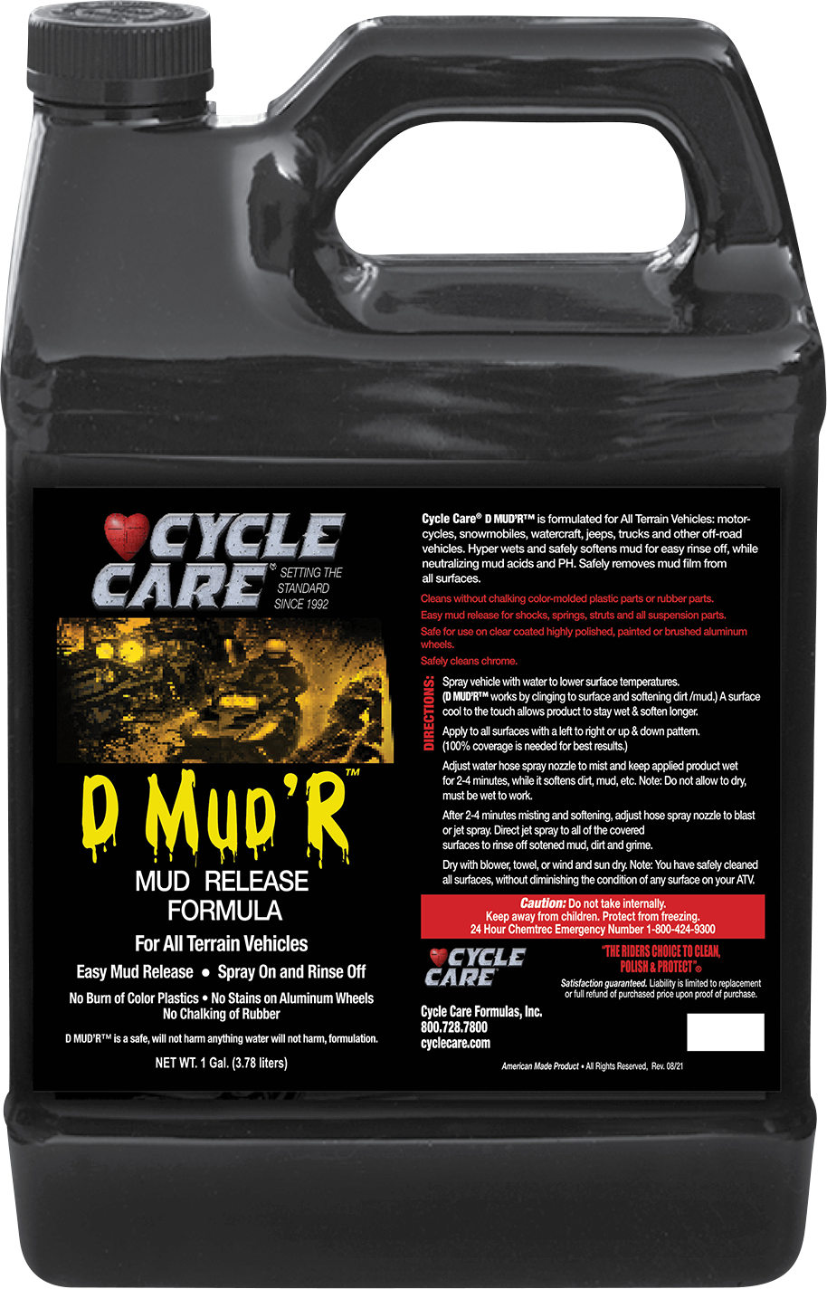 Limpiador CYCLE CARE FORMULAS D MUD'R - 1 galón estadounidense. 28128 