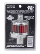 K&N Steel Base Crankcase Vent Filter 0.5in Vent OD x 2in OD x 1.5in Height 62-1100
