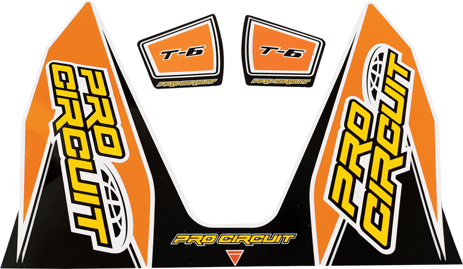 PRO CIRCUIT T-6 Decal - Orange DC22T6-ORANGE