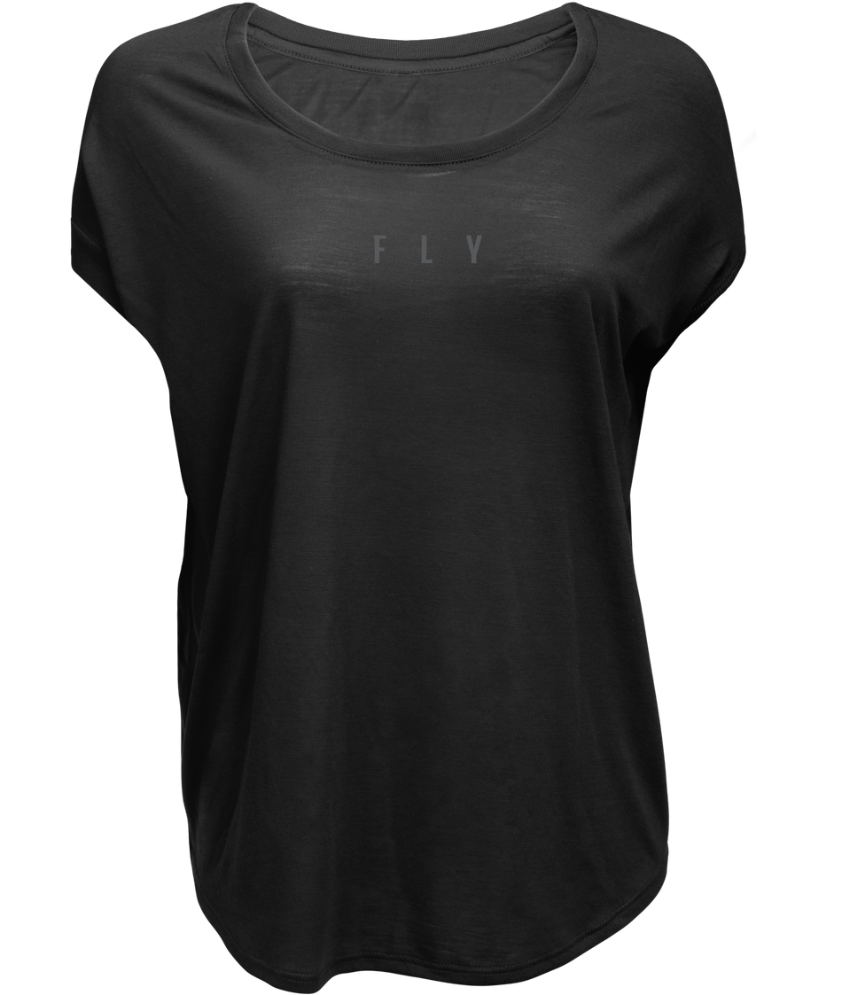 FLY RACING Women's Fly Breezy Tee Black 2x 356-00402X