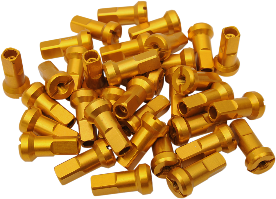 MOOSE RACING MX1 Nipple Set - Gold - 9 Gauge 24-990