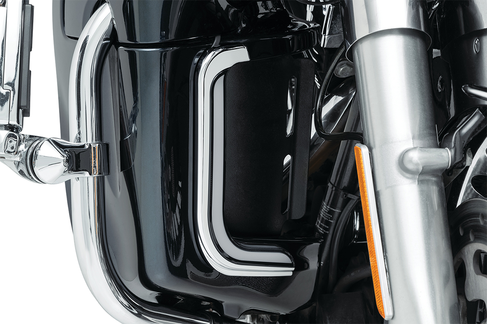 KURYAKYN Lower Fairing Lights - Tracer - Chrome 2956