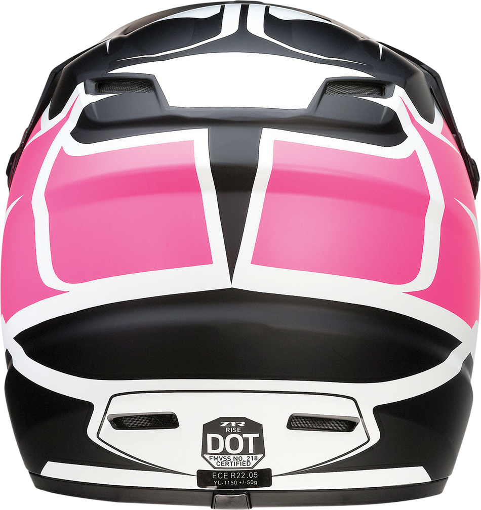 Z1R Youth Rise Helmet - Flame - Pink - Small 0111-1451