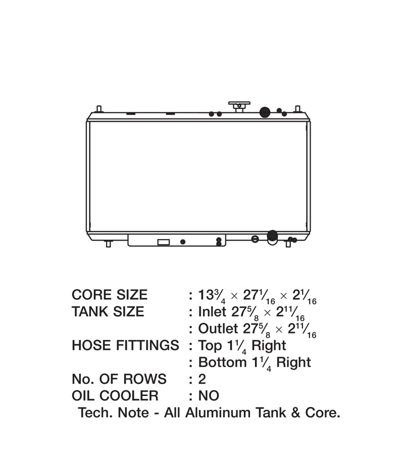 CSF 94-01 Acura Integra Radiator 2850
