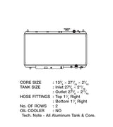 CSF 94-01 Acura Integra Radiator 2850