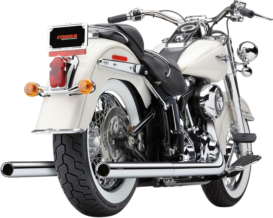 Escape doble COBRA True - Punta Billet - Softail '07-'11 6985 