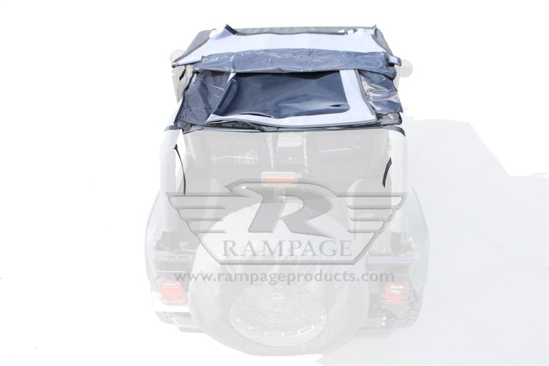 Rampage 1992-1995 Jeep Wrangler(YJ) Frameless Soft Top Kit - Black Diamond 109435