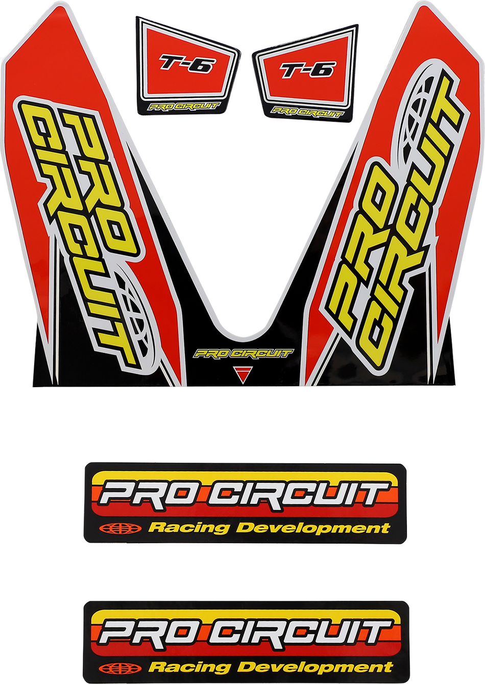 PRO CIRCUIT T-6 Mini Decal - Red DC22MINI